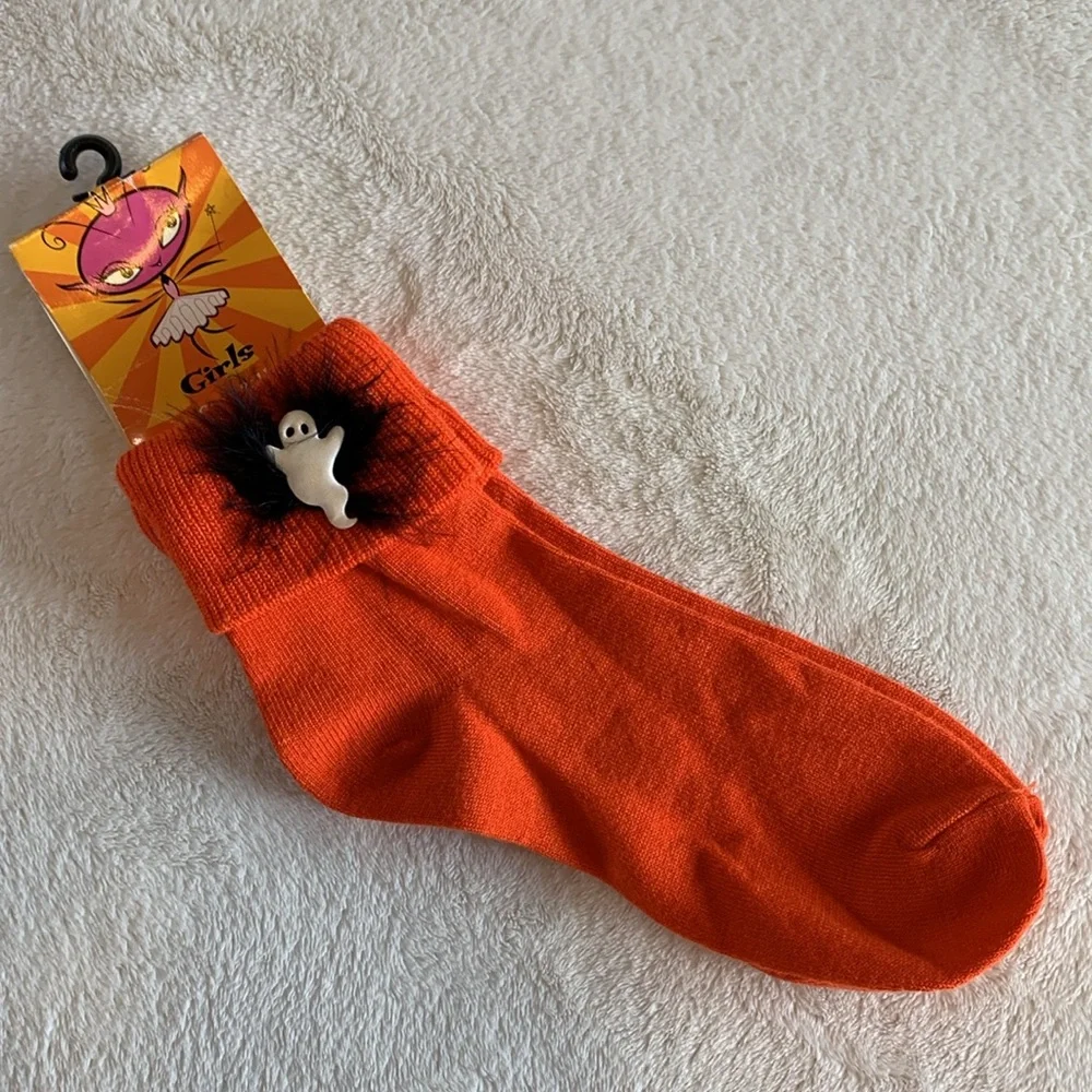 Vintage Girls Halloween Themed Socks